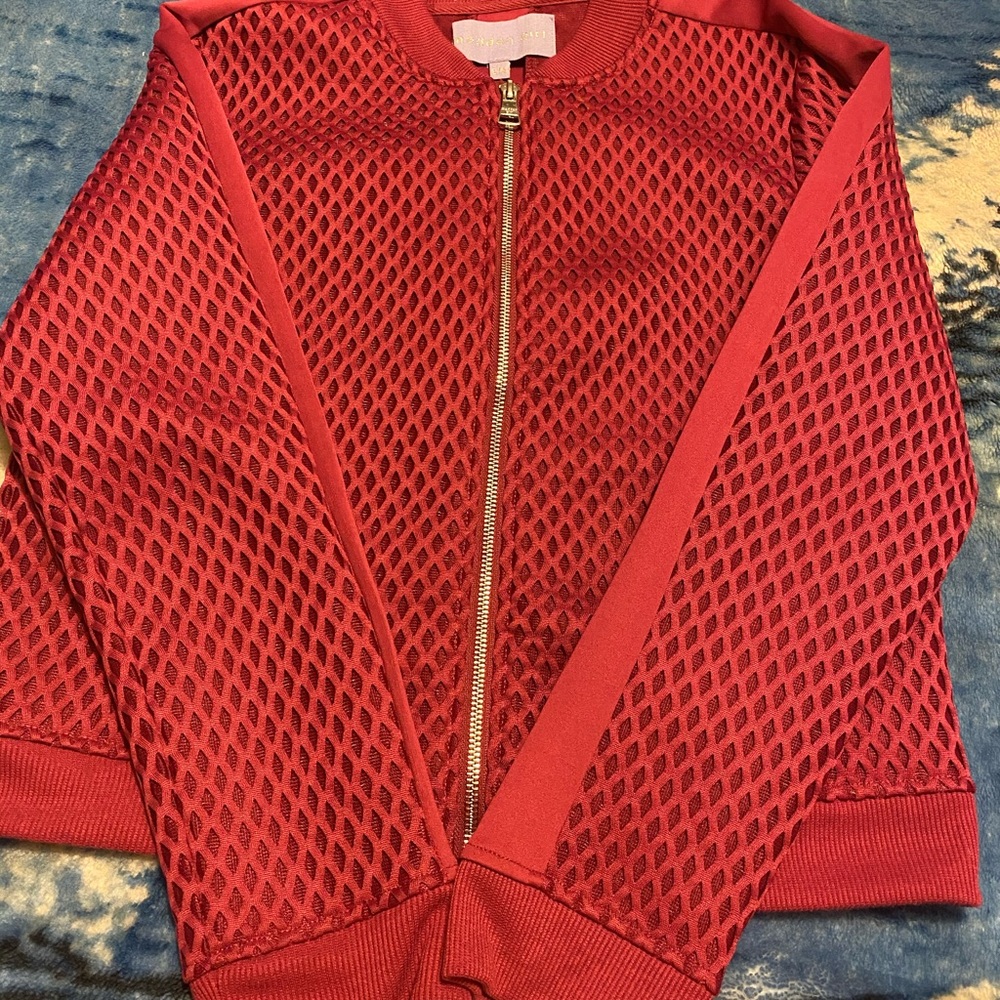 Burgundy jacket